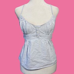 Brandy Melville Light Blue Striped Camisole